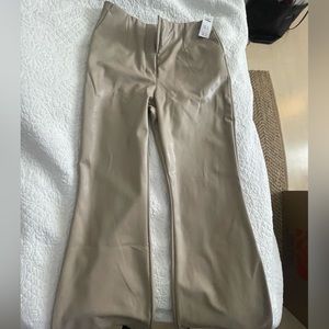 (Tags on) Abercrombie Vegan Leather wide leg pants (brand new)